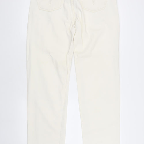 Firetrap Women's White Straight Leg Jeans, Size L
