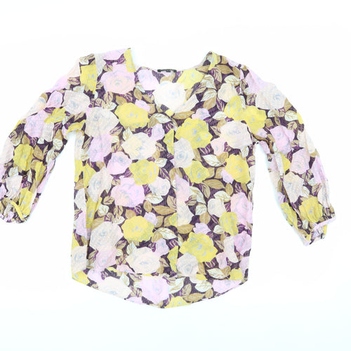 Massimo Dutti Women's Multicoloured Floral Blouse