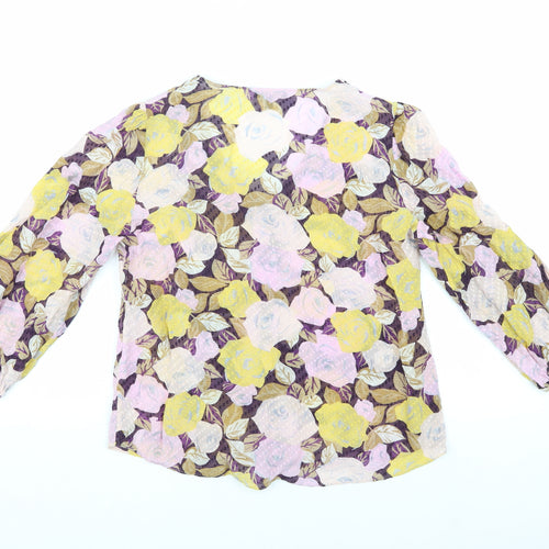 Massimo Dutti Women's Multicoloured Floral Blouse