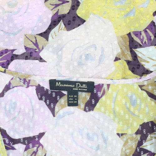 Massimo Dutti Women's Multicoloured Floral Blouse