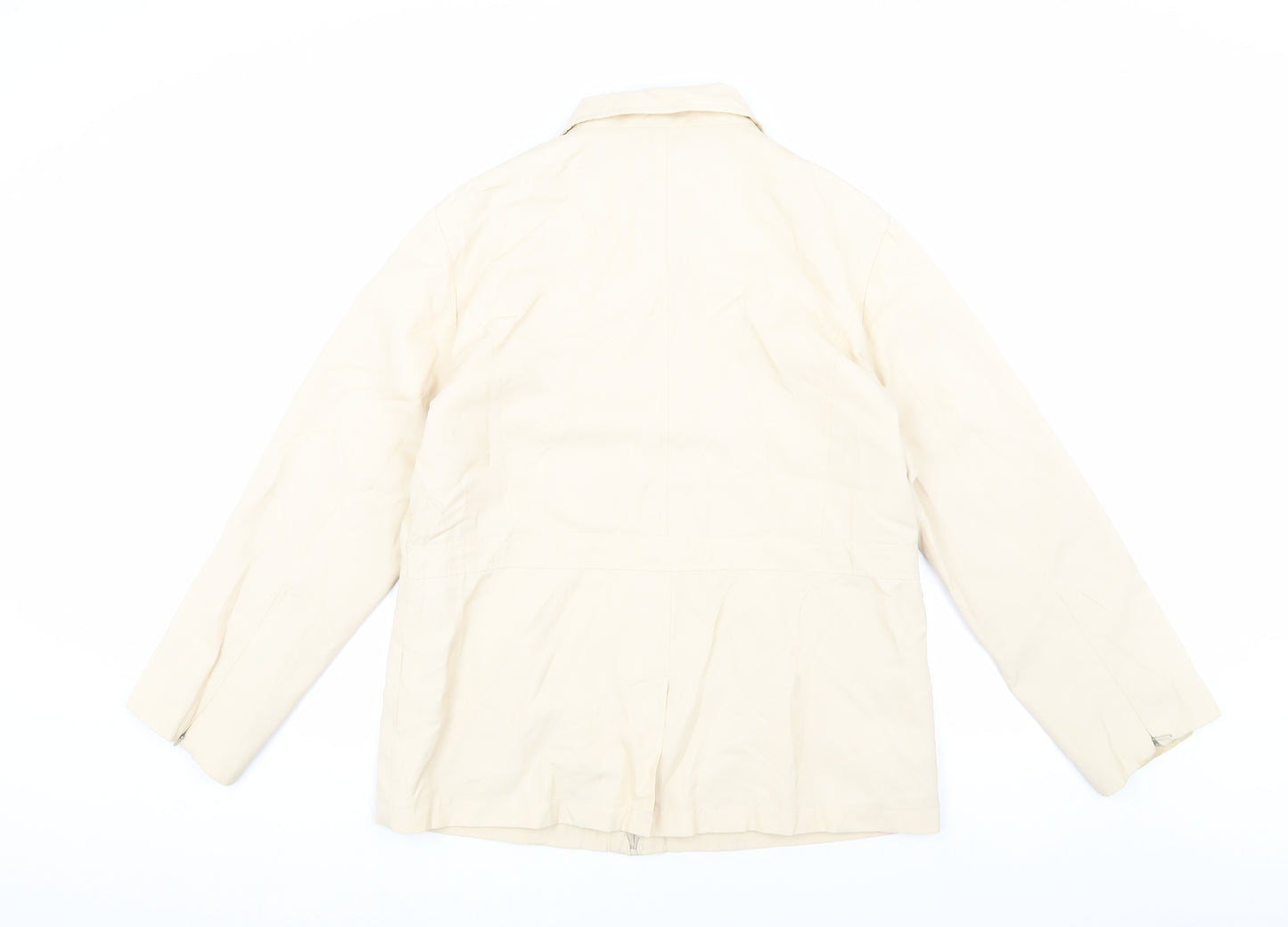 Bonmarché Women's Beige Mid-Length Jacket Size M