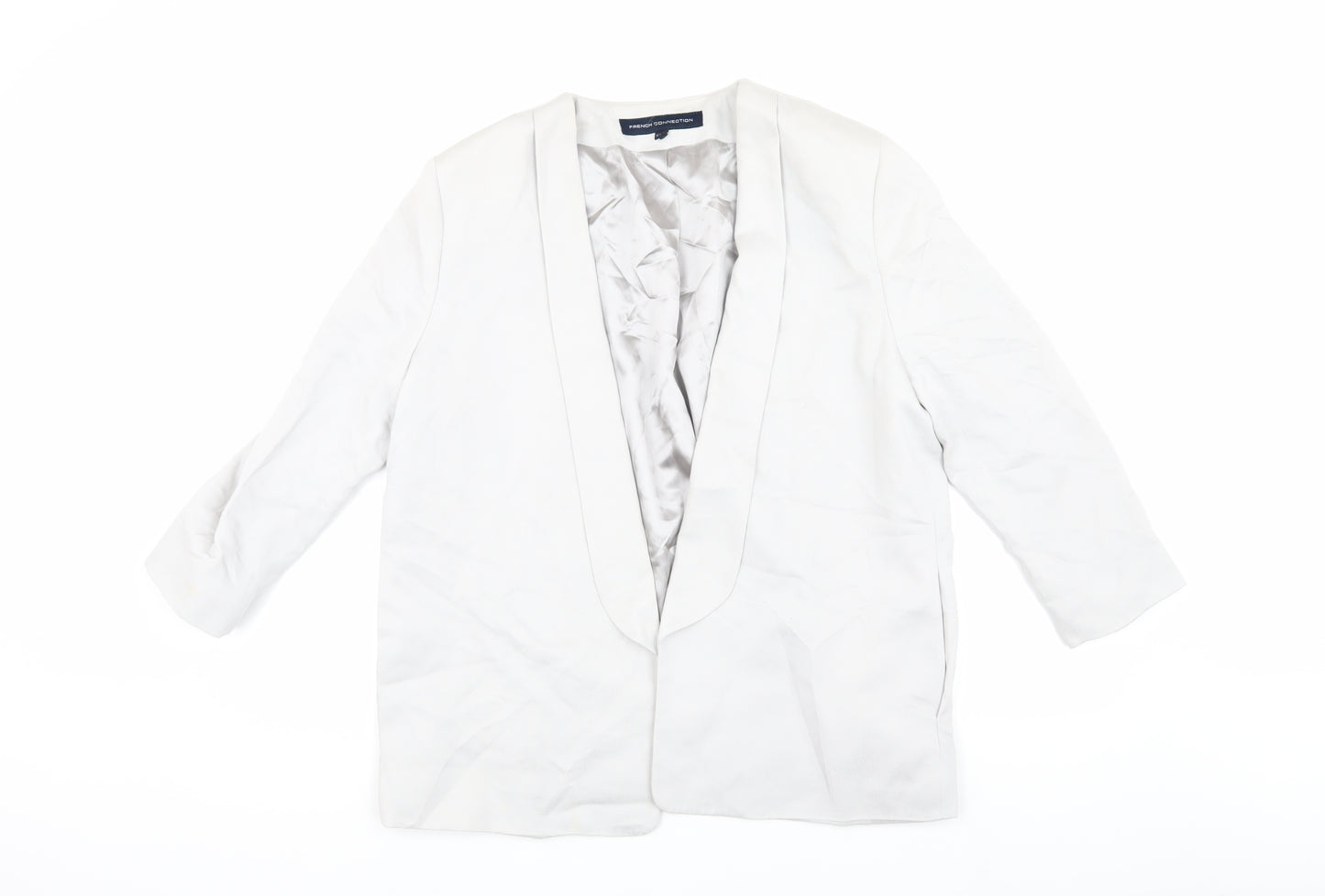 French Connection Women's Ivory Blazer Size 16 Regular Lined