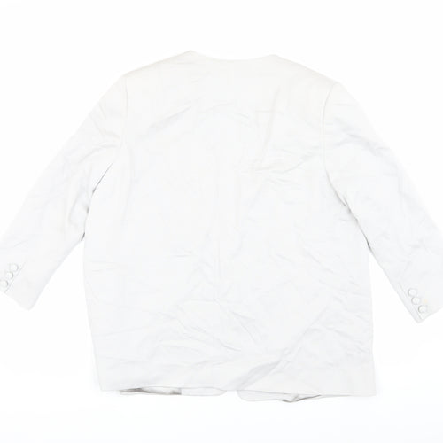 French Connection Women's Ivory Blazer Size 16 Regular Lined