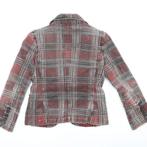MNG Women's Multicoloured Plaid Blazer XL