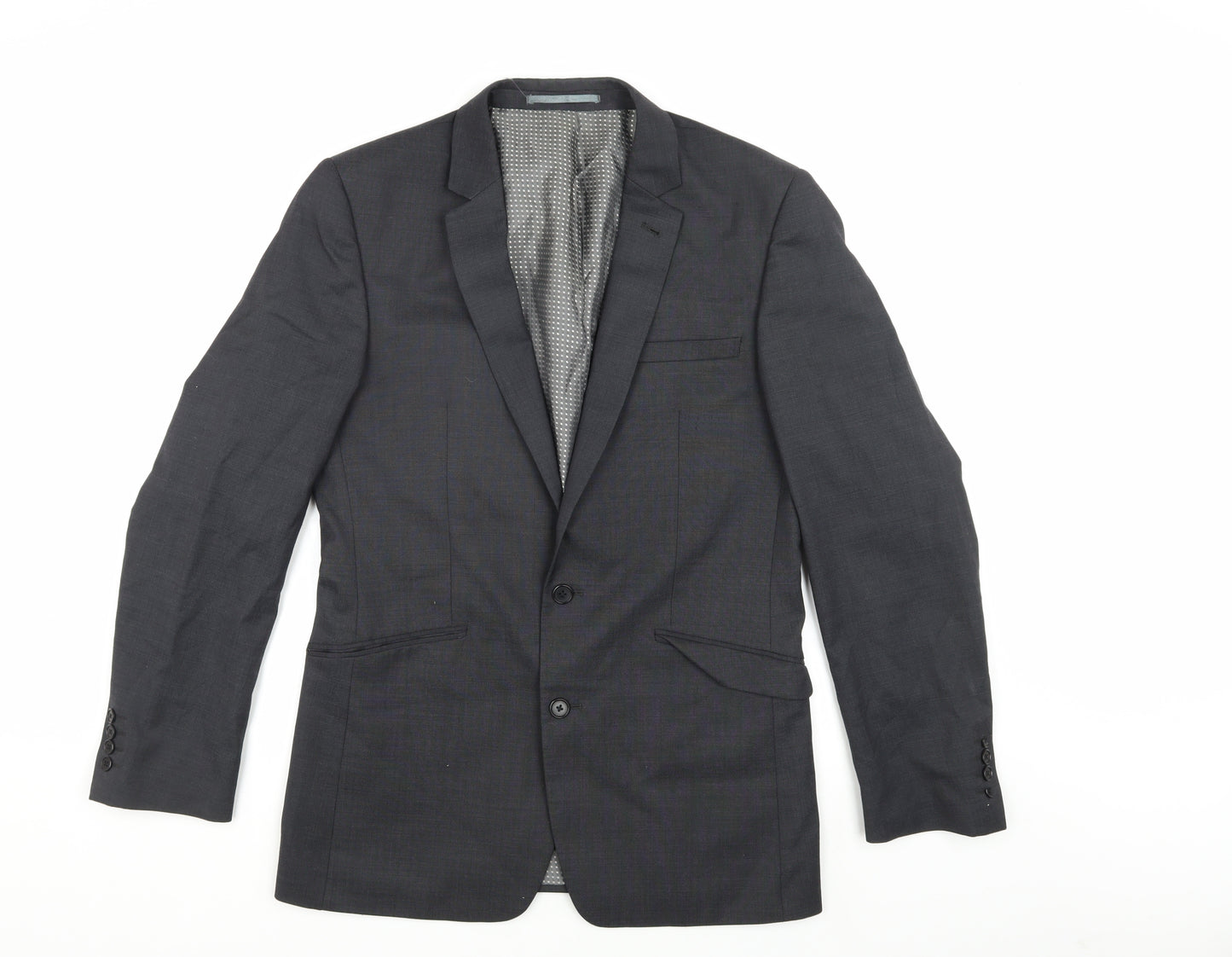 Next Men's Grey Regular Fit Blazer Jacket 38R