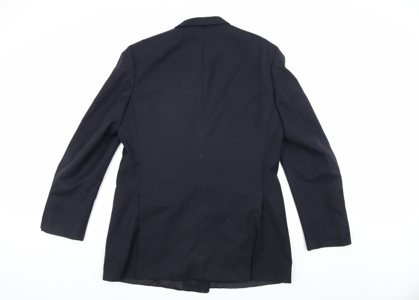 St Michael Men's Blue Double-Breasted Blazer 42 Long