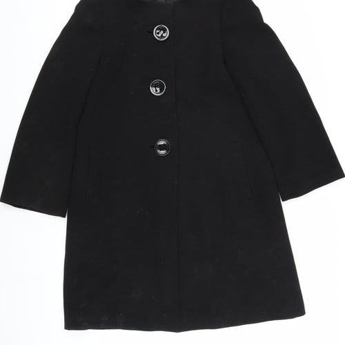 Wallis Women's Black Mid-Length Coat Size 12