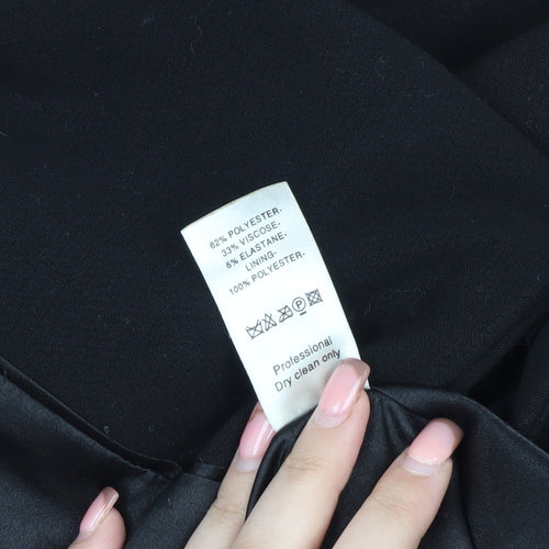 Wallis Women's Black Mid-Length Coat Size 12