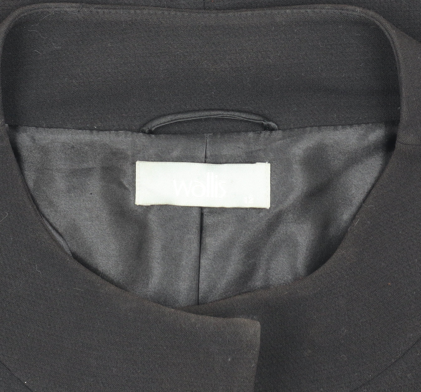 Wallis Women's Black Mid-Length Coat Size 12