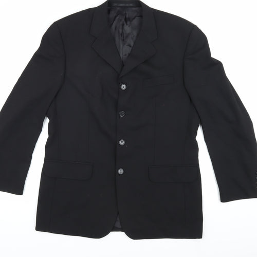 Jonathan Adams Men's Black Regular Blazer Jacket 40R