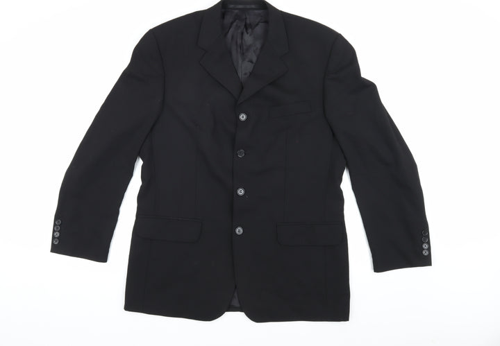 Jonathan Adams Men's Black Regular Blazer Jacket 40R
