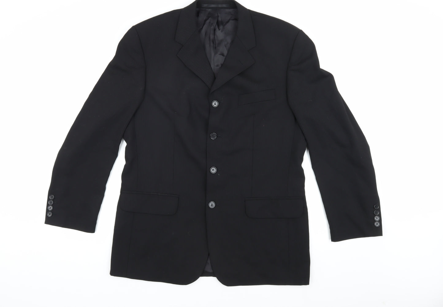 Jonathan Adams Men's Black Regular Blazer Jacket 40R
