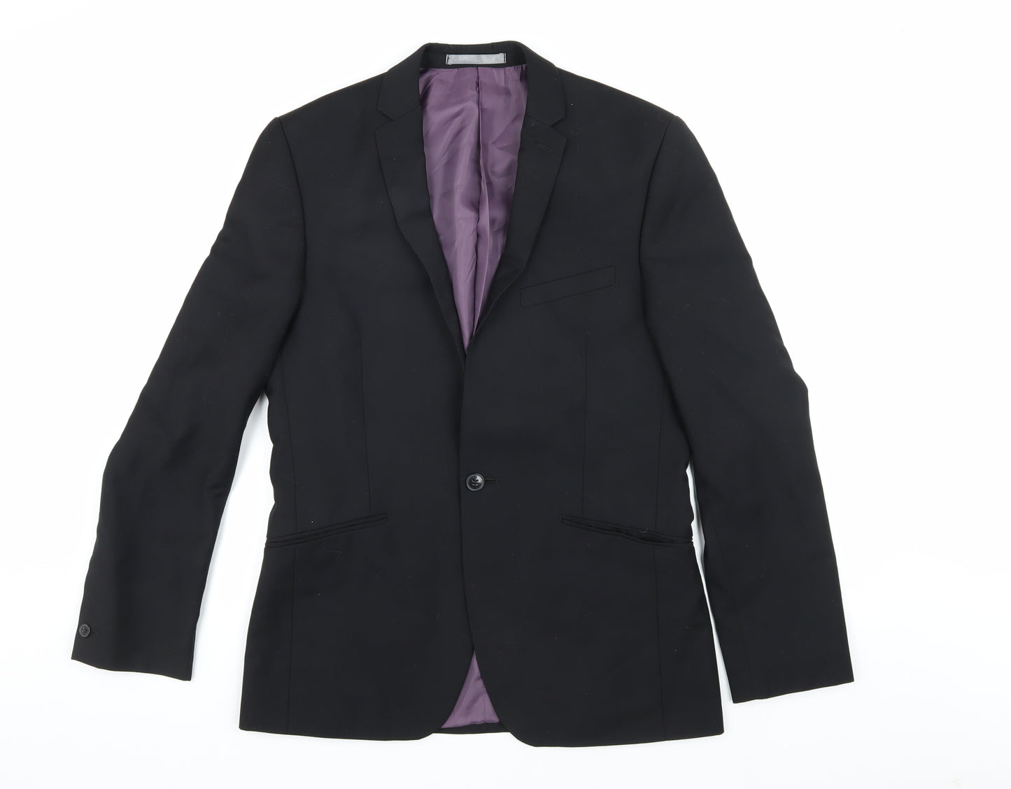 Red Herring Men's Black Regular Fit Blazer 38R