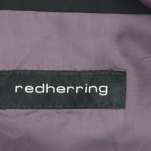 Red Herring Men's Black Regular Fit Blazer 38R