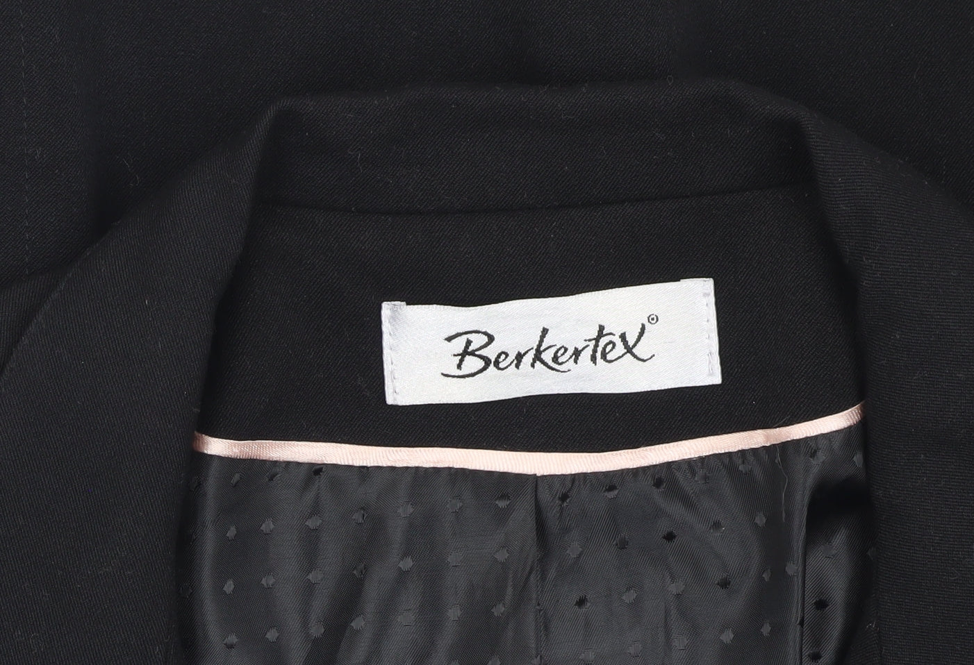 Berkertex Women's Black Wool Jacket Size 10