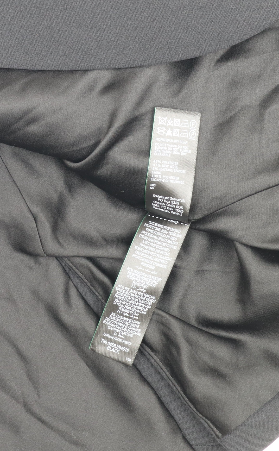 Marks & Spencer Women’s Black Suit Waistcoat, Size 14