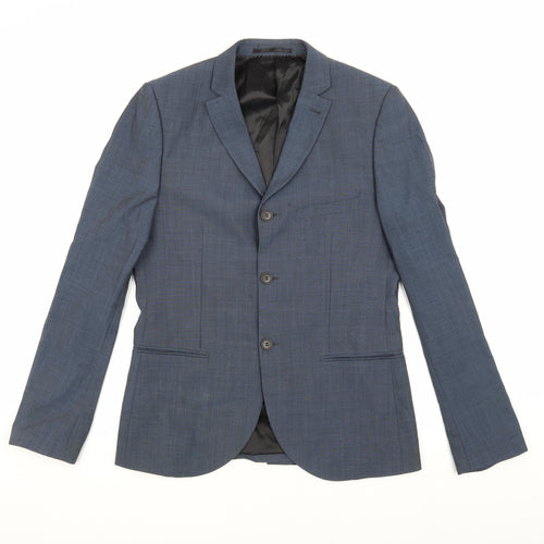 Topman Men's Blue Blazer, Size 38, Classic Style