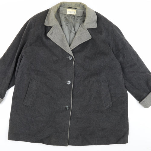 Eastex Women's Grey Wool Overcoat Size 20