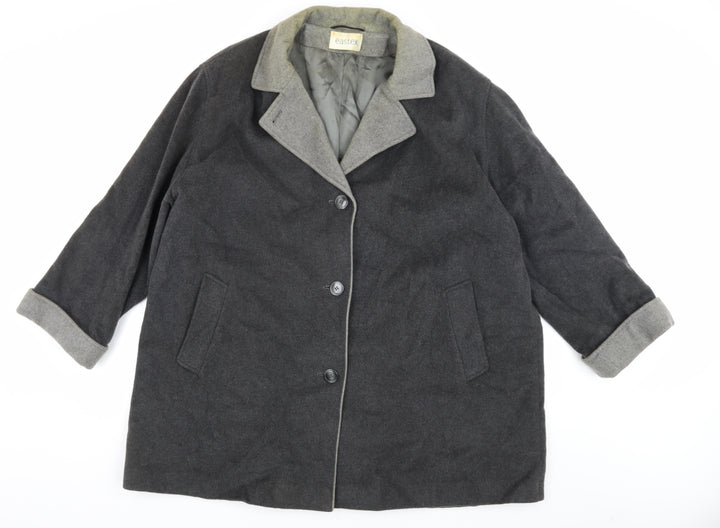 Eastex Women's Grey Wool Overcoat Size 20