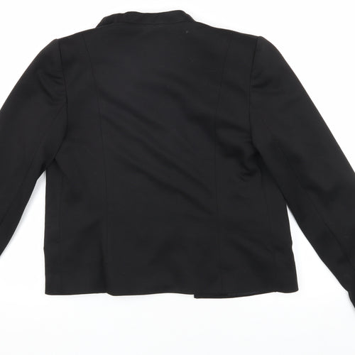 M&Co Women's Black Blazer Size 10 Regular Fit