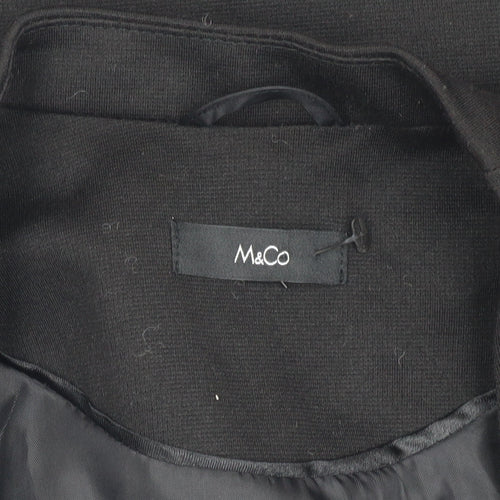 M&Co Women's Black Blazer Size 10 Regular Fit