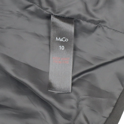 M&Co Women's Black Blazer Size 10 Regular Fit