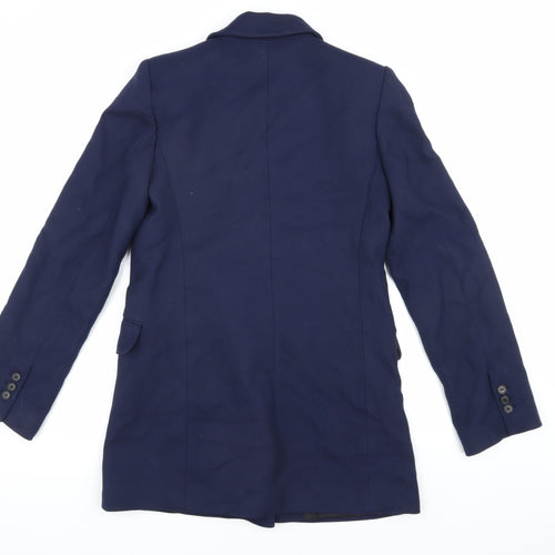ZARA Women's Blue XS Double-Breasted Blazer