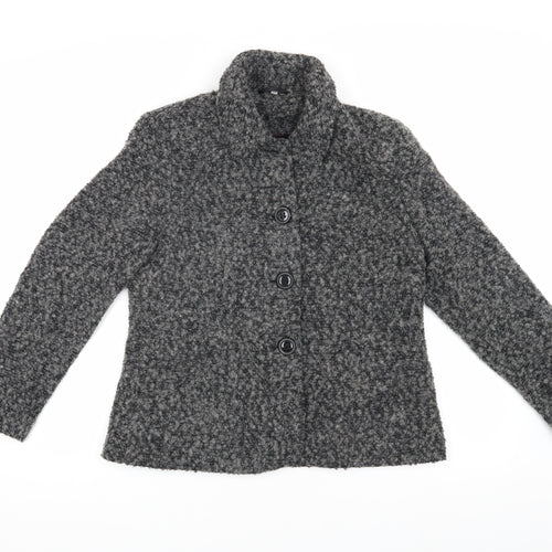 EWM Women's Grey Mid-Length Coat Size 12