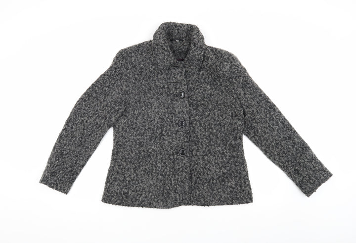 EWM Women's Grey Mid-Length Coat Size 12