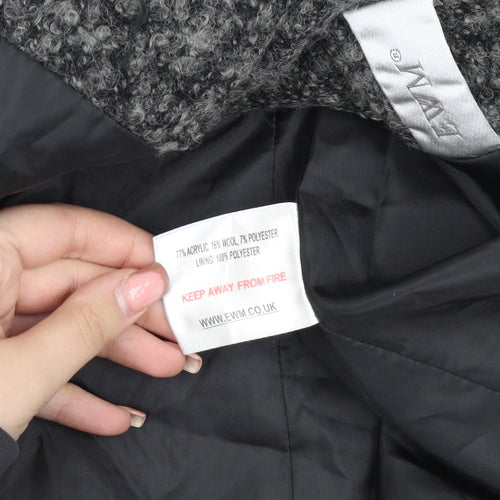 EWM Women's Grey Mid-Length Coat Size 12