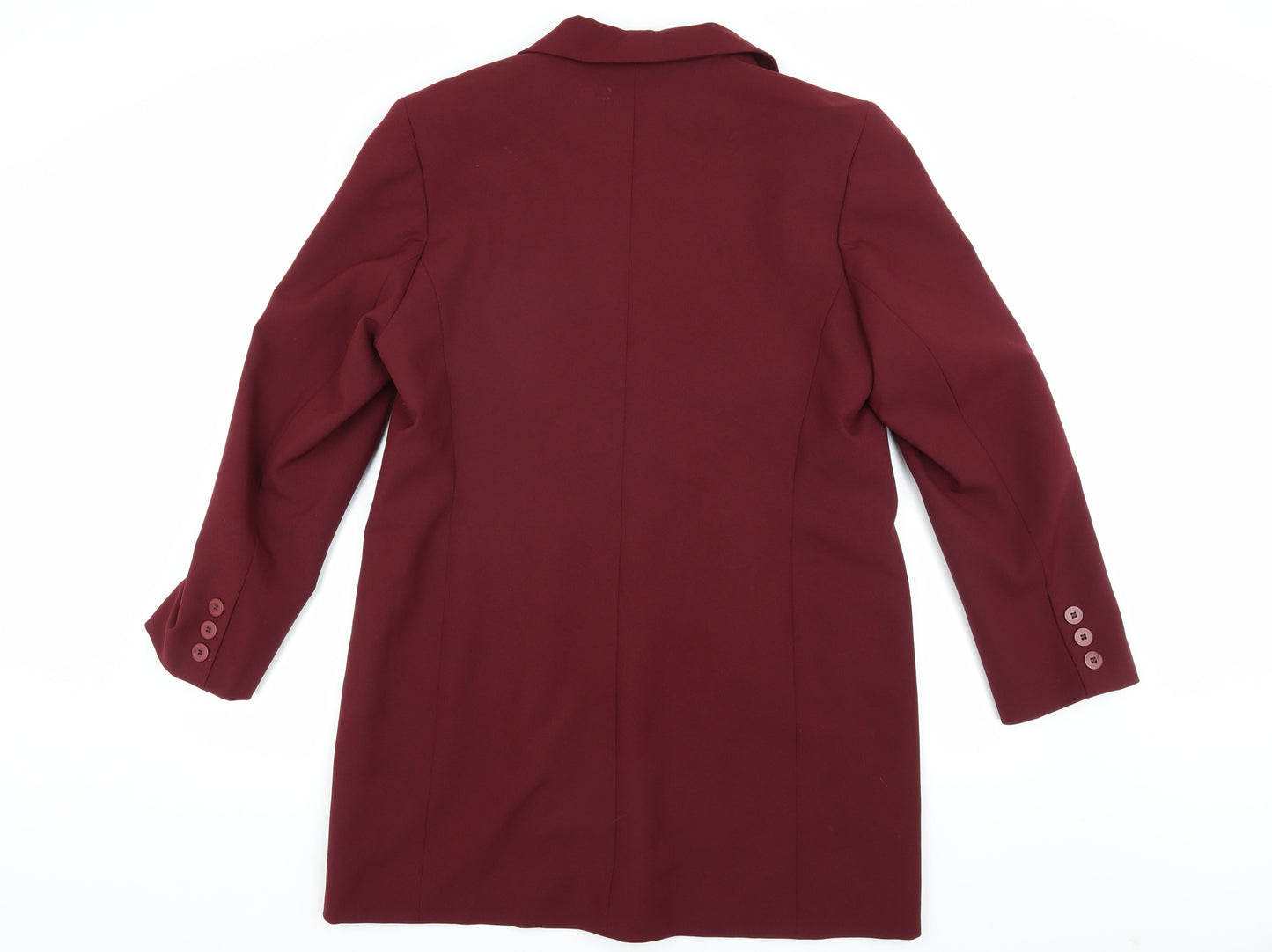 Modern Classics Women's Red Long Overcoat Size 14