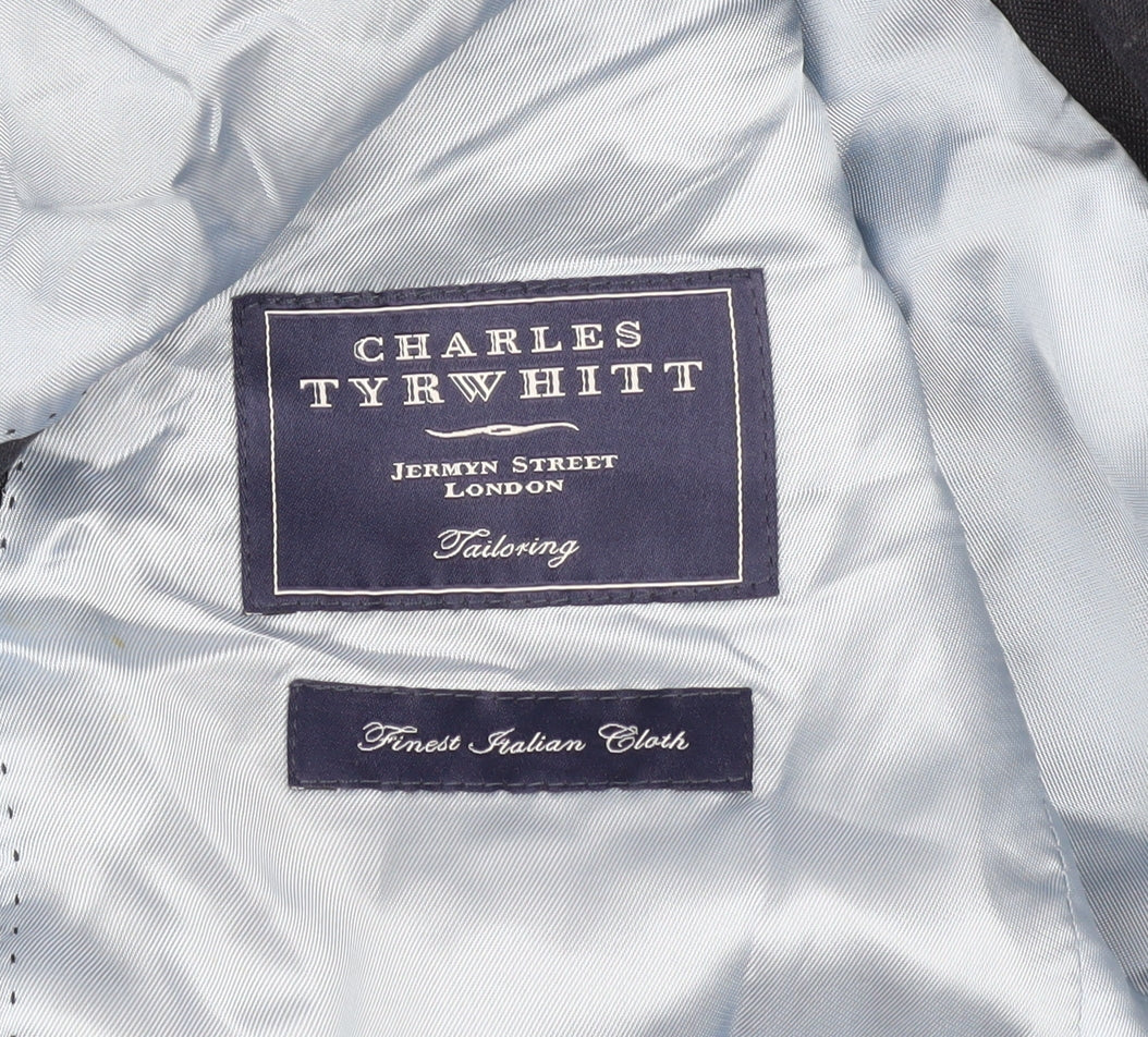 Charles Tyrwhitt Men's Black 46R Suit Jacket