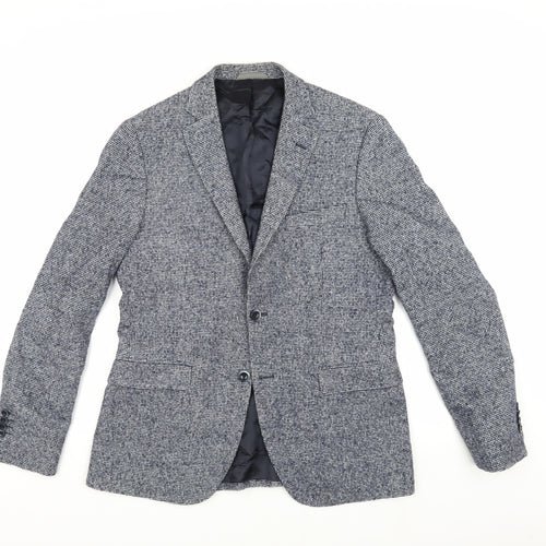 Giovanni Galli Men's Grey Slim Fit Blazer Jacket UK 40