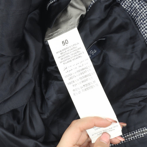 Giovanni Galli Men's Grey Slim Fit Blazer Jacket UK 40