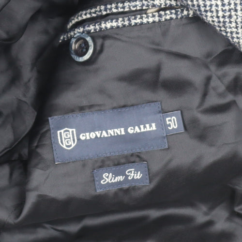 Giovanni Galli Men's Grey Slim Fit Blazer Jacket UK 40