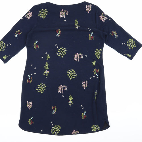 White Stuff Women's Blue Floral Dress Size 12