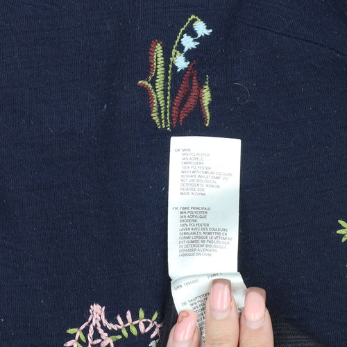 White Stuff Women's Blue Floral Dress Size 12