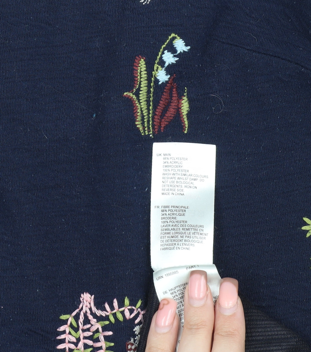 White Stuff Women's Blue Floral Dress Size 12