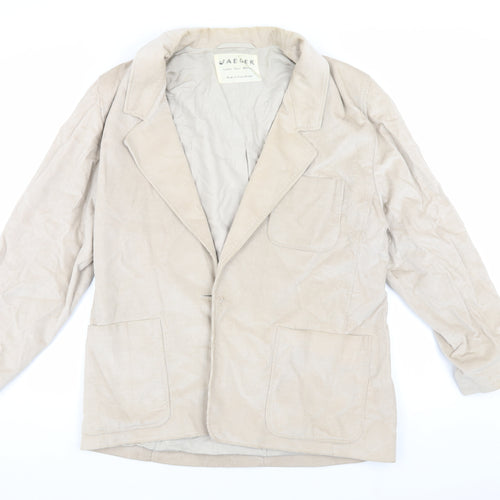Jaeger Women's Beige Corduroy Blazer Size 16