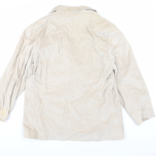 Jaeger Women's Beige Corduroy Blazer Size 16