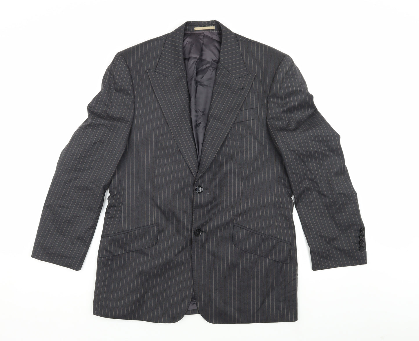 Next Men's Grey Striped Blazer 38S