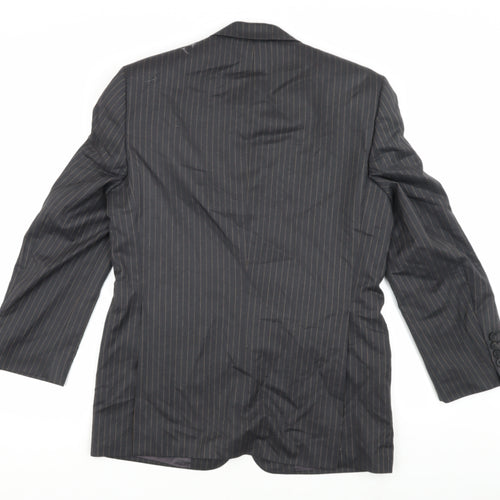 Next Men's Grey Striped Blazer 38S
