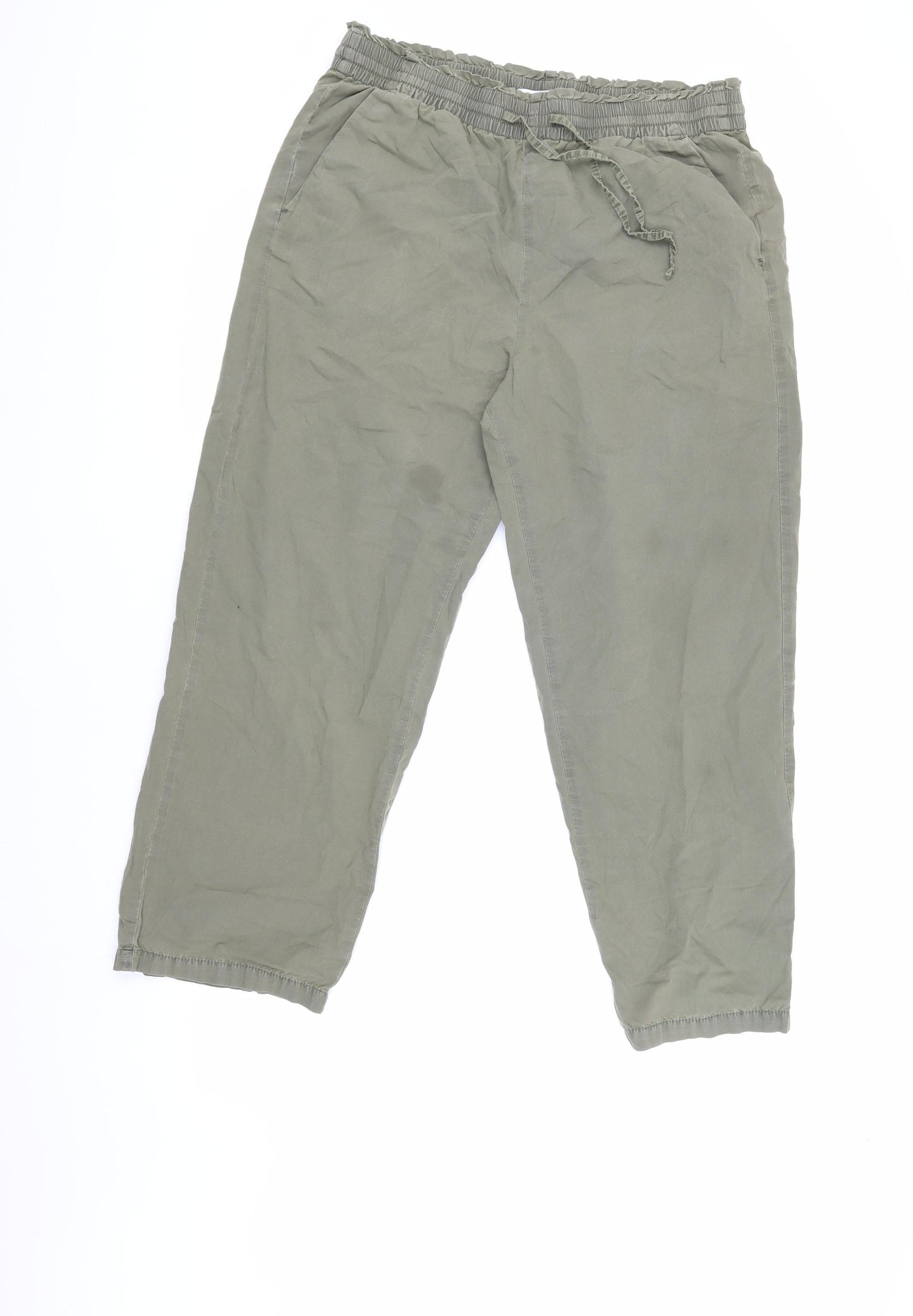 Marks and Spencer Women's Green Joggers Size 14