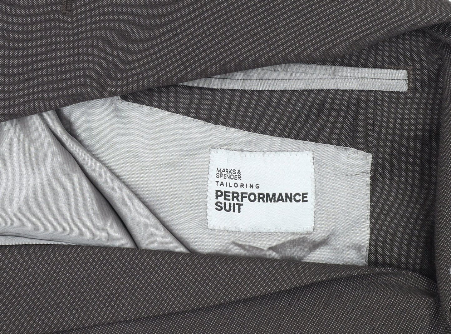 Marks and Spencer Men's Grey Suit Jacket 40R