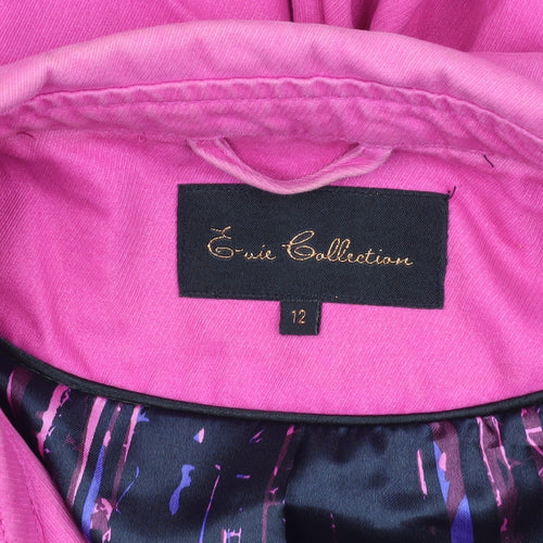 Evie Collection Pink Trench Coat, Women’s Size 12