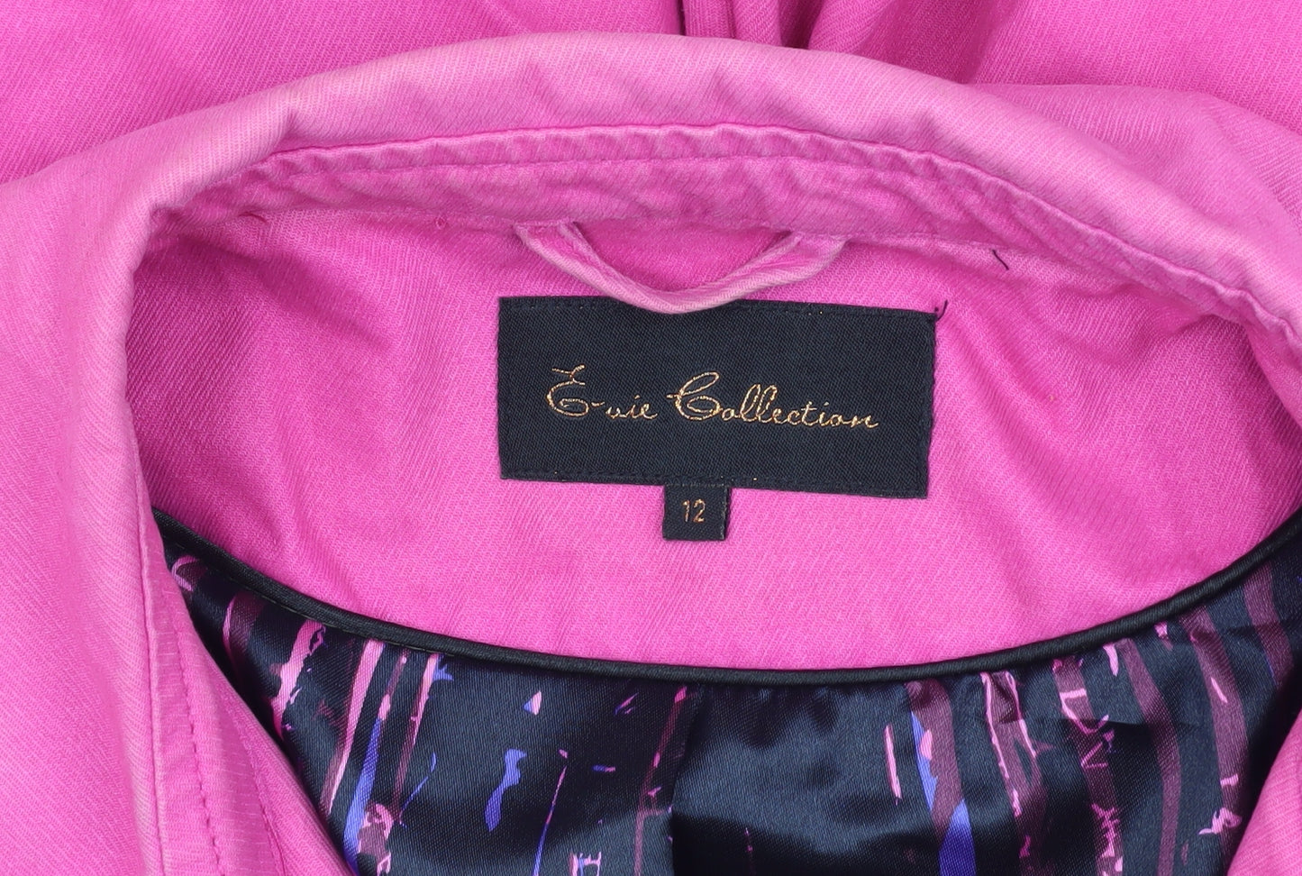 Evie Collection Pink Trench Coat, Women’s Size 12