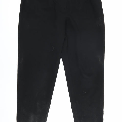 River Island Women's Black Regular Trousers Size 12