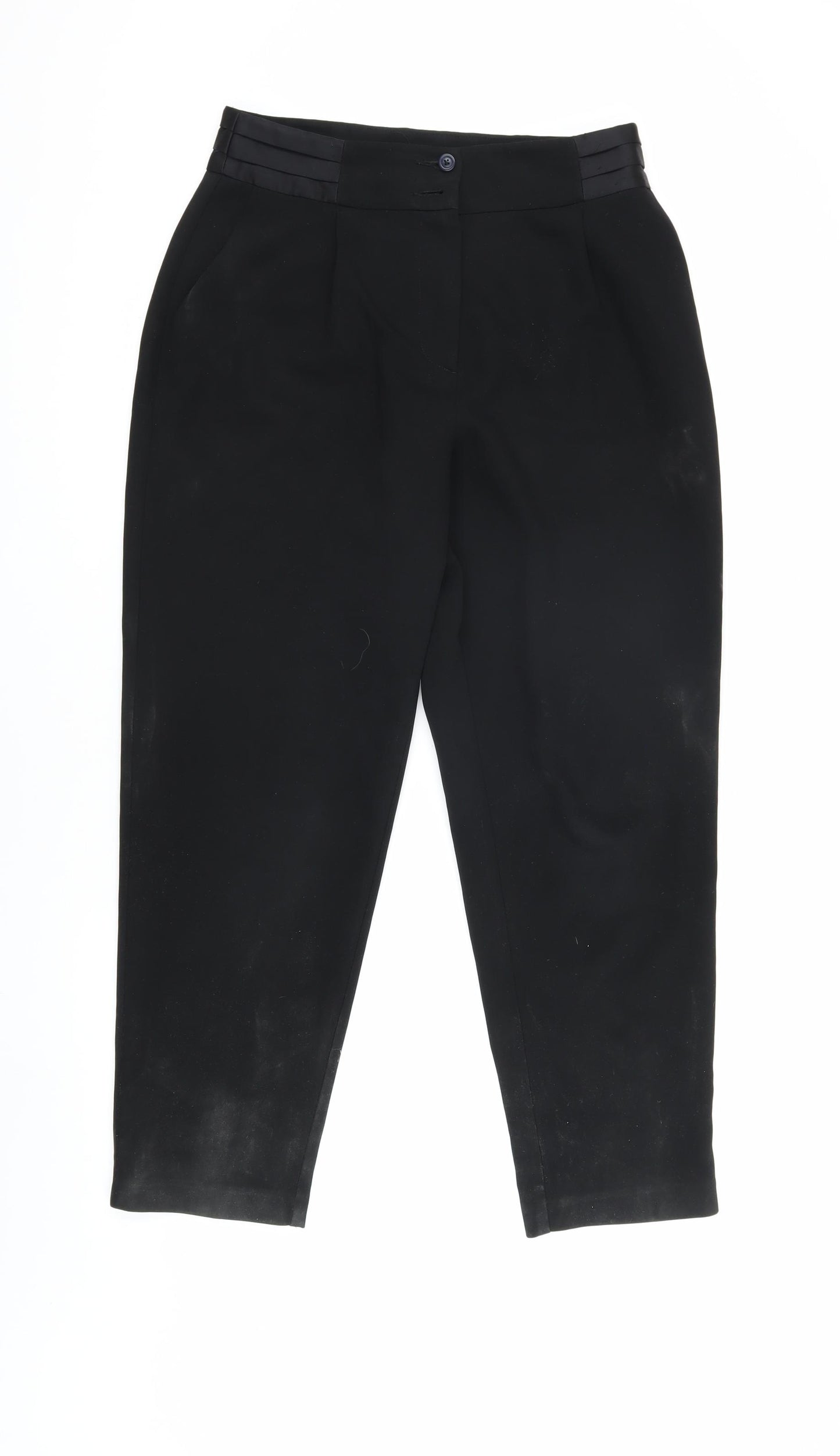 River Island Women's Black Regular Trousers Size 12