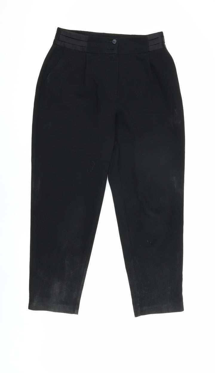River Island Women's Black Regular Trousers Size 12