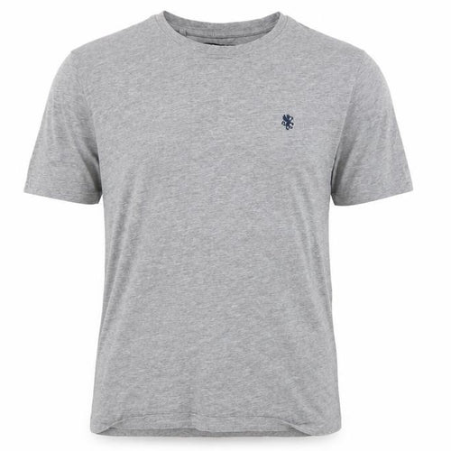 Jacamo Men's Grey L T-Shirt, Cotton Blend, Crew Neck